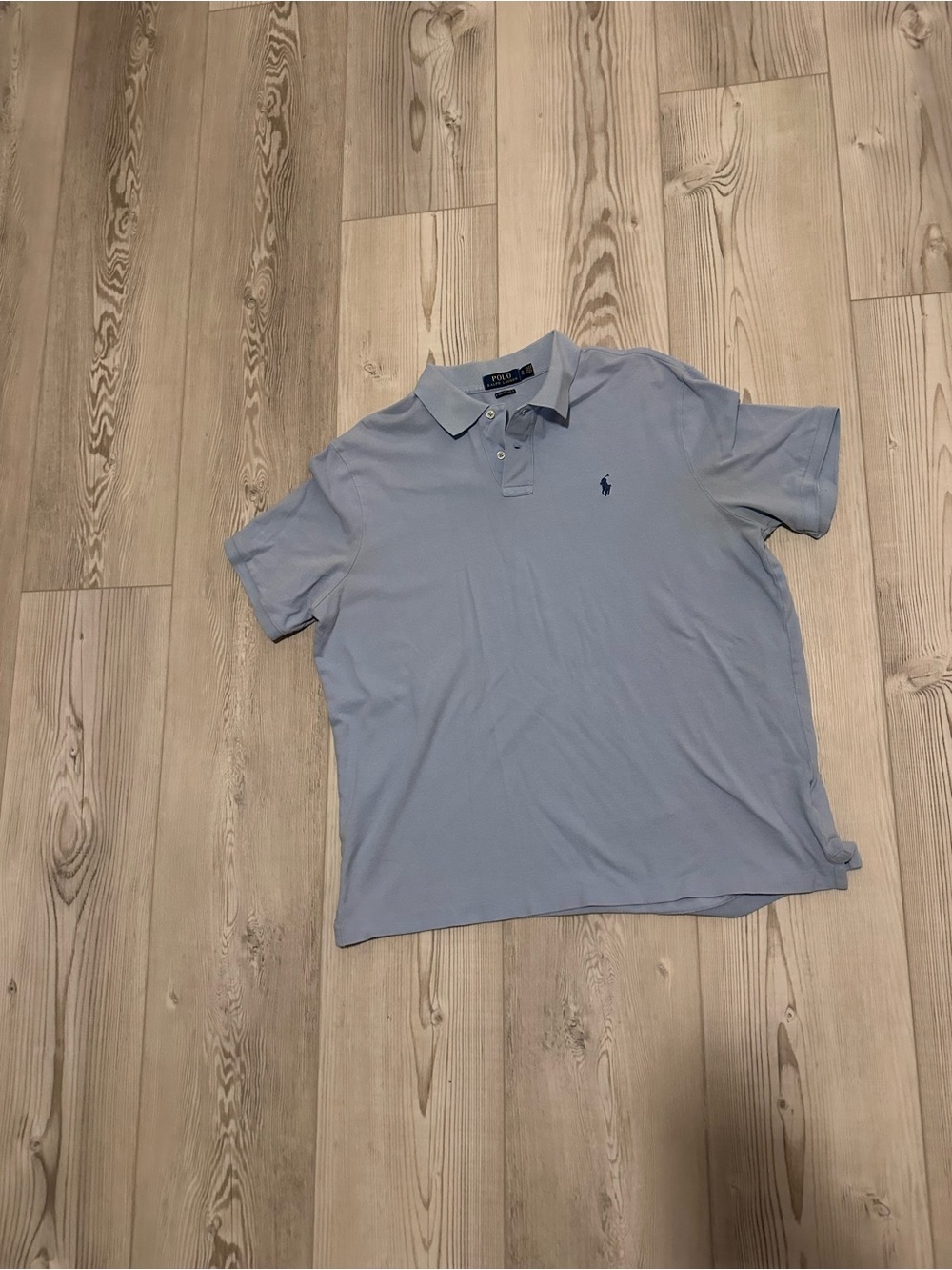 Polo by Ralph Lauren Light Blue Men’s Polo Shirt with Navy Pony